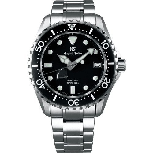 Grand Seiko Spring Drive 200 m Diver's Stainless Steel / Black / Bracelet