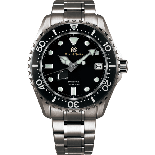Grand Seiko Spring Drive 200 m Diver's Titanium / Black / Bracelet