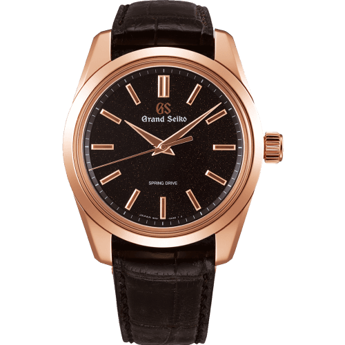 Grand Seiko Spring Drive 8 Days Pink Gold / Black Stardust / Strap