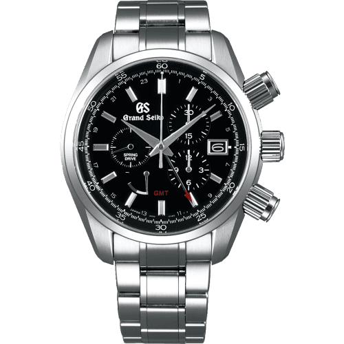 Grand Seiko Spring Drive Chronograph Stainless Steel / Black / Bracelet