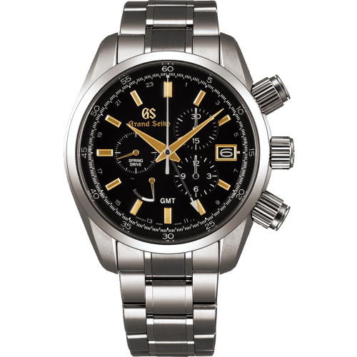 Grand Seiko Spring Drive Chronograph Titanium / Black / Bracelet