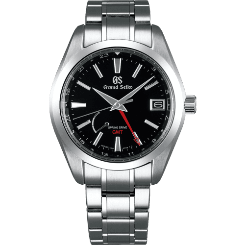 Grand Seiko Spring Drive GMT Stainless Steel / Black / Bracelet