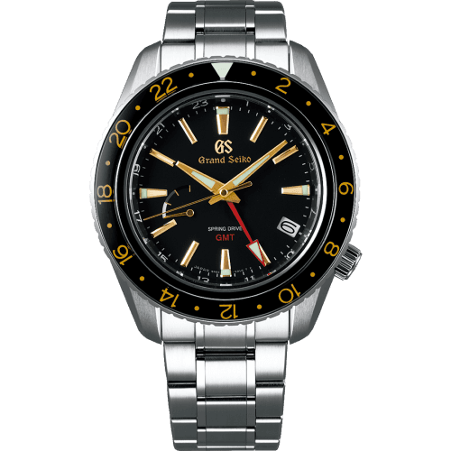 Grand Seiko Spring Drive GMT Stainless Steel / Black / Bracelet