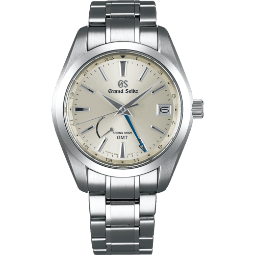 Grand Seiko Spring Drive GMT Stainless Steel / Silver / Bracelet