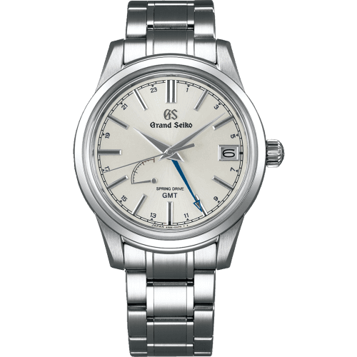 Grand Seiko Spring Drive GMT Stainless Steel / Silver / Bracelet