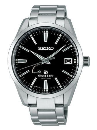 Grand Seiko Spring Drive Stainless Steel / Black / Bracelet