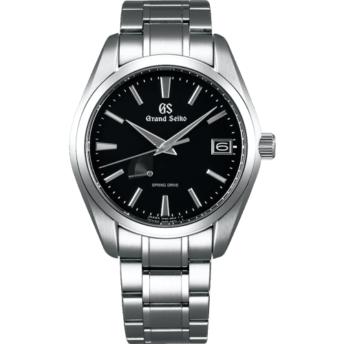 Grand Seiko Spring Drive Stainless Steel / Black / Bracelet