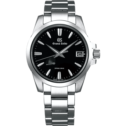 Grand Seiko Spring Drive Stainless Steel / Black / Bracelet