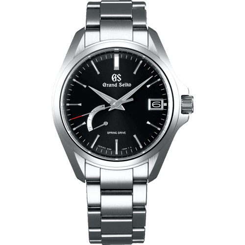 Grand Seiko Spring Drive Stainless Steel / Black / Bracelet