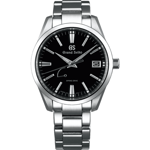 Grand Seiko Spring Drive Stainless Steel / Black / Bracelet