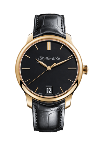 H. Moser & Cie Endeavour Big Date, Rose Gold, Black Dial