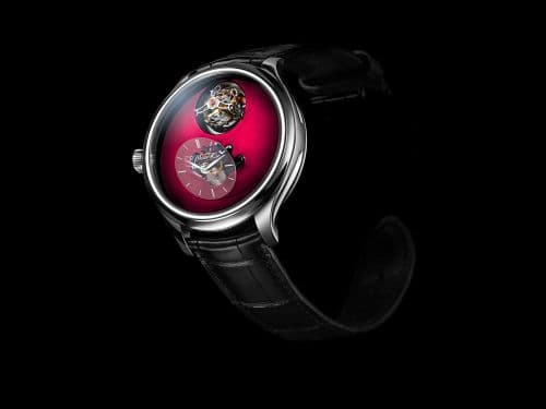 H. Moser & Cie Endeavour Cylindrical Tourbillon MB&F Burgundy