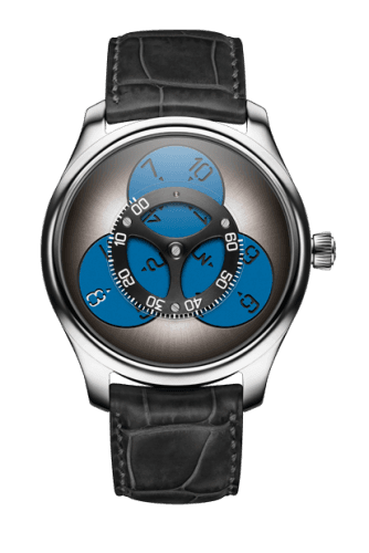H. Moser & Cie Endeavour Flying Hours White Gold / Superluminova Blue