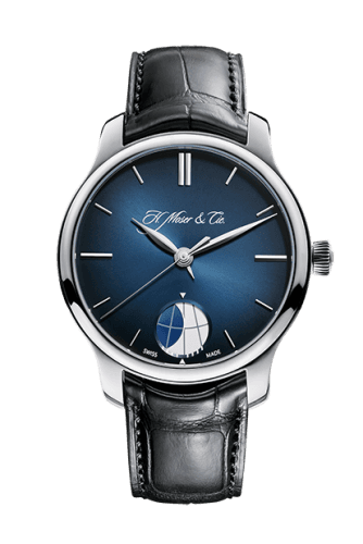 H. Moser & Cie Endeavour Moon Platinum, / Blue Fumé