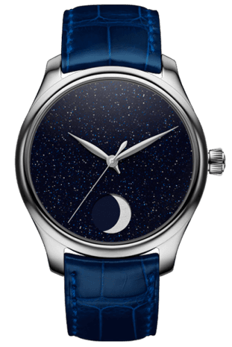 H. Moser & Cie Endeavour Perpetual Moon Stainless Steel / Aventurine Concept