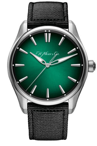 H. Moser & Cie Pioneer Centre Seconds Stainless Steel / Cosmic Green