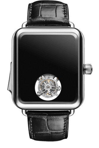 H. Moser & Cie Swiss Alp Watch Minute Repeater Tourbillon Platinum / Concept Black