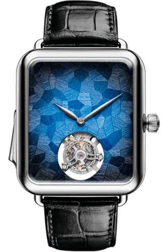 H. Moser & Cie Swiss Alp Watch Minute Repeater Tourbillon White Gold / Blue Mosaique