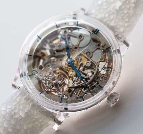 H. Moser & Cie Venturer Tourbillon Dual Time Sapphire Skeleton