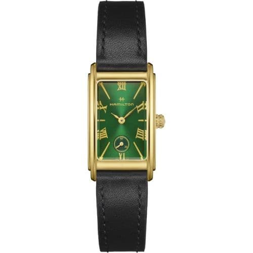 Hamilton Ardmore Quartz 18.7 Yellow Gold / Green