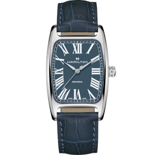 Hamilton Boulton Mechanical Stainless Steel / Blue