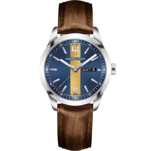 Hamilton Broadway Day Date Quartz Steel / Blue
