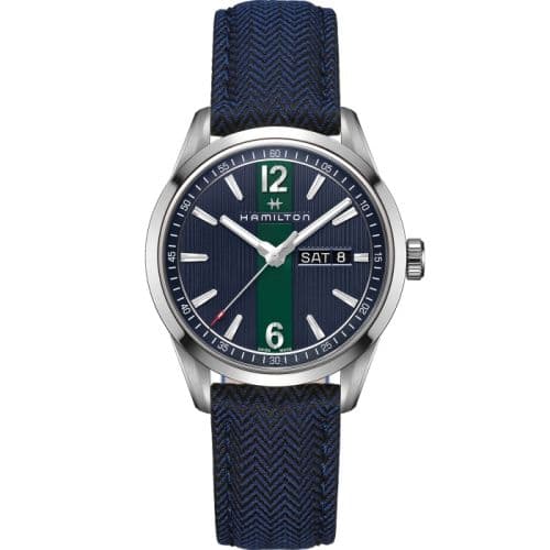 Hamilton Broadway Day Date Quartz Steel / Blue