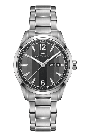 Hamilton Broadway Day Date Quartz Steel / Grey / Bracelet