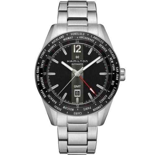 Hamilton Broadway GMT Limited Edition 46 Stainless Steel / Black / Bracelet