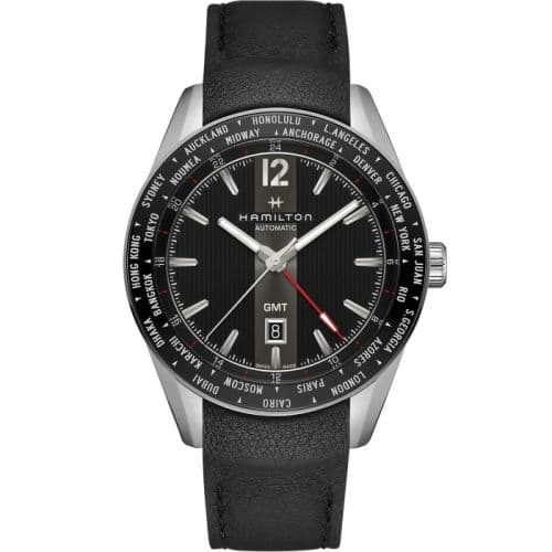 Hamilton Broadway GMT Limited Edition 46 Stainless Steel / Black