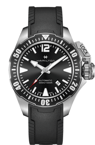 Hamilton Frogman Auto 42 Stainless Steel / Black Rubber