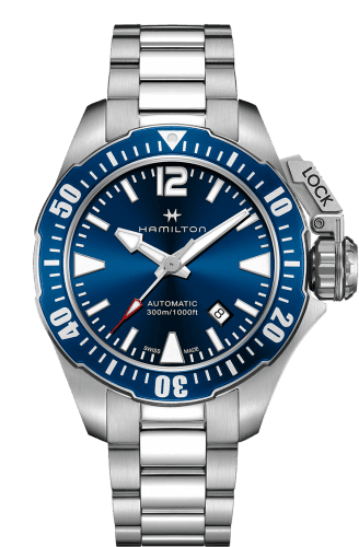 Hamilton Frogman Auto 42 Stainless Steel / Blue / Bracelet