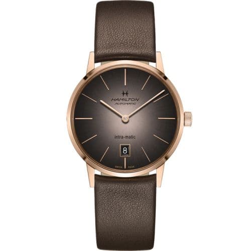 Hamilton Intra-Matic 38 Rose Gold / Grey