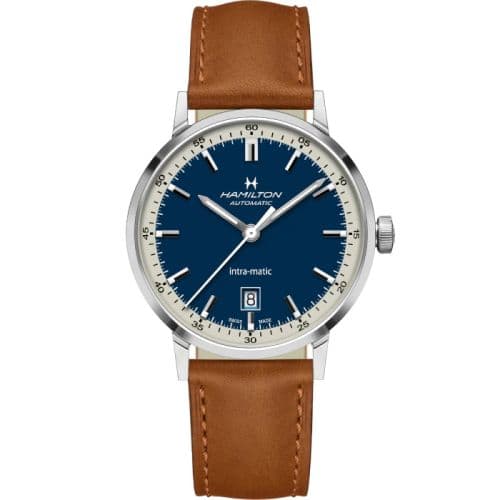 Hamilton Intra-Matic 40 Stainless Steel / Blue