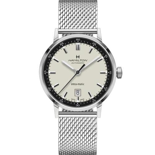 Hamilton Intra-Matic 40 Stainless Steel / Silver / Mesh