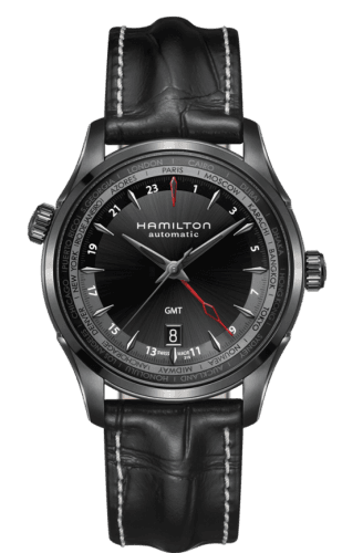 Hamilton Jazzmaster GMT 42mm PVD / Black