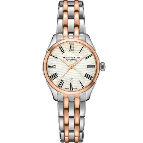 Hamilton Jazzmaster Lady Auto 30 Stainless Steel - Rose Gold / MOP / Bracelet