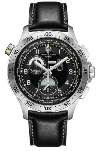Hamilton Khaki Aviation Worldtimer Chrono Quartz