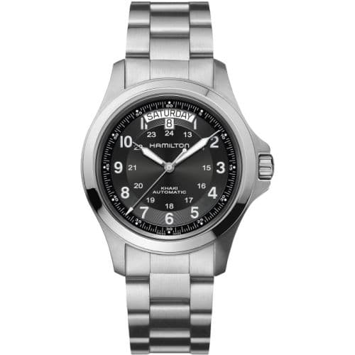 Hamilton Khaki Field King Auto 40 Stainless Steel / Black / Bracelet
