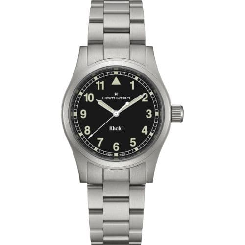 Hamilton Khaki Field Quartz 38 Stainless Steel / Black / Bracelet