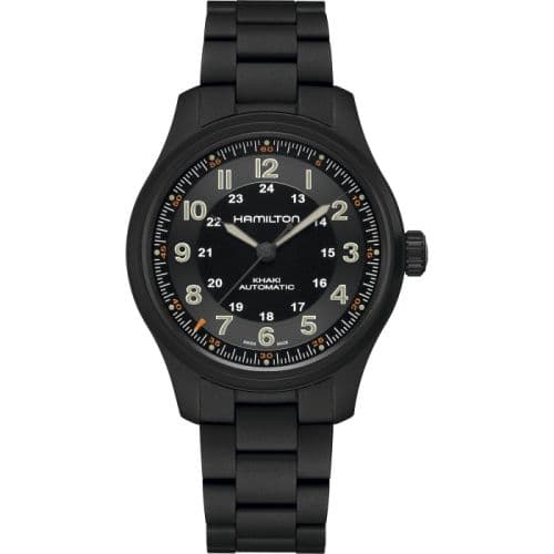 Hamilton Khaki Field Titanium Auto 42 PVD / Black / Bracelet