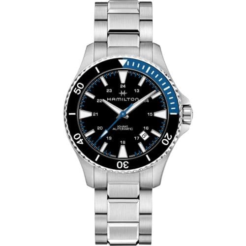 Hamilton Khaki Navy Scuba Auto Stainless Steel / Black / Bracelet