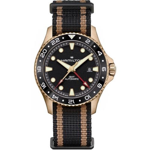 Hamilton Khaki Navy Scuba Automatic GMT 43 Bronze / Black