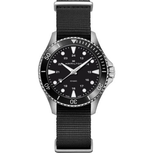 Hamilton Khaki Navy Scuba Quartz 37 Stainless Steel / Black / NATO