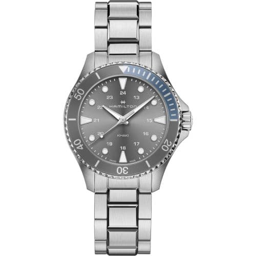 Hamilton Khaki Navy Scuba Quartz 37 Stainless Steel / Grey / Bracelet