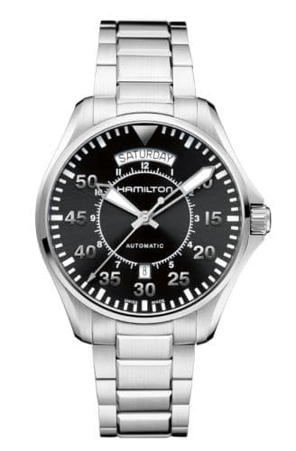 Hamilton Khaki Pilot Day Date Auto 42 Stainless Steel / Black / Bracelet