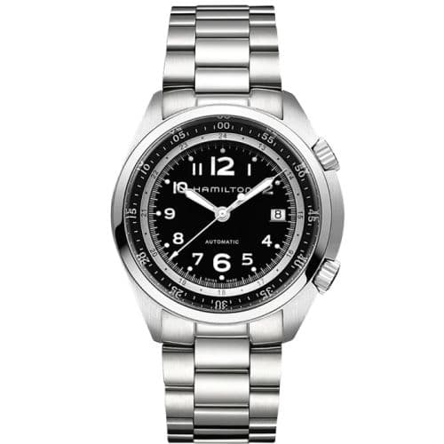 Hamilton Khaki Pilot Pioneer Auto Stainless Steel / Black / Bracelet