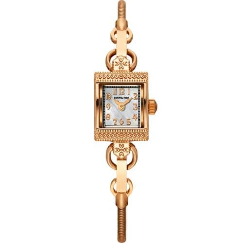 Hamilton Lady Hamilton Vintage Quartz Red Gold / MOP