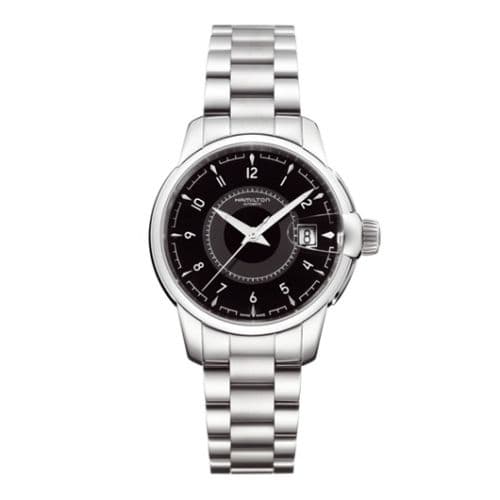 Hamilton Railroad 38 Auto Stainless Steel / Black / Bracelet