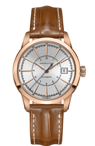 Hamilton Railroad 40 Auto Rose Gold / Silver